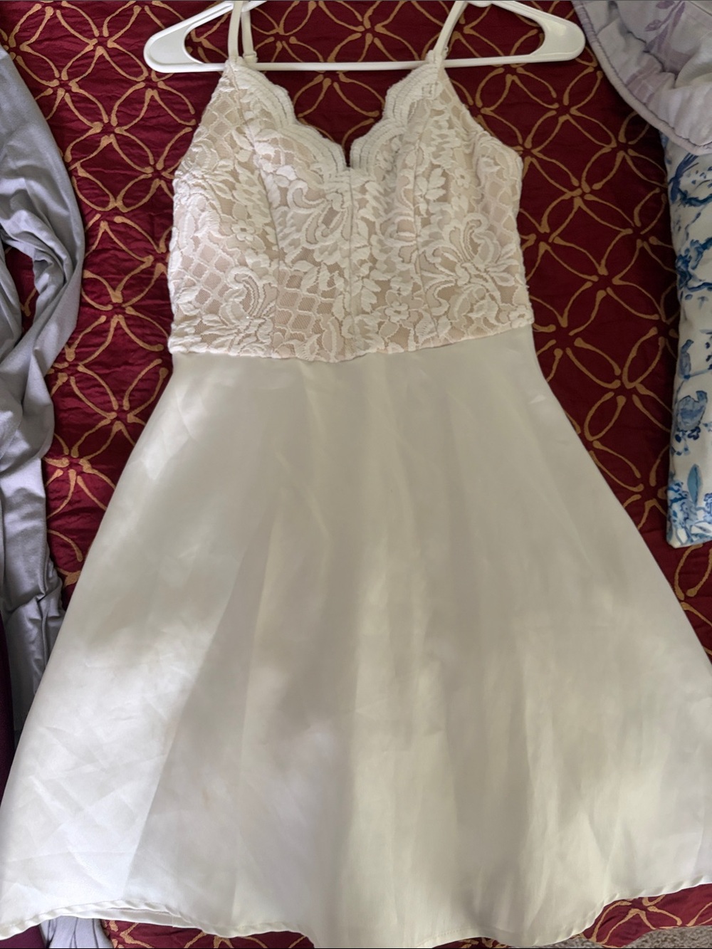 Xtraordinary Ivory Lace Bodice A-Line Girls Dress